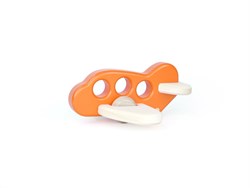 Bajo Holzspielzeug Flugzeug - nachhaltiges Spielzeug, orange Farbe