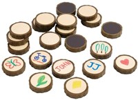 Guidecraft biscuits magnétiques en bois à écrire - jouet éducatif-2
