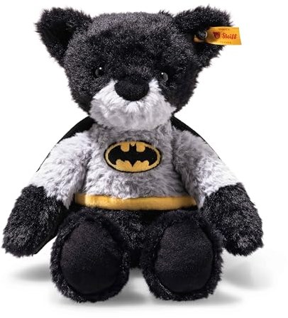 Steiff Batman peluche super-héros ours en peluche - jouet câlin 29 cm noir