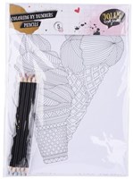Kleuren op Nummer set de coloriage avec crayons pour enfants