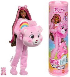 Mattel Barbie Cutie Reveal Glücksbärchis Puppe rosa - Überraschungspuppe