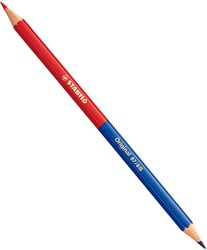 Stabilo crayon de couleur Original rouge-bleu - mine fine, bois FSC