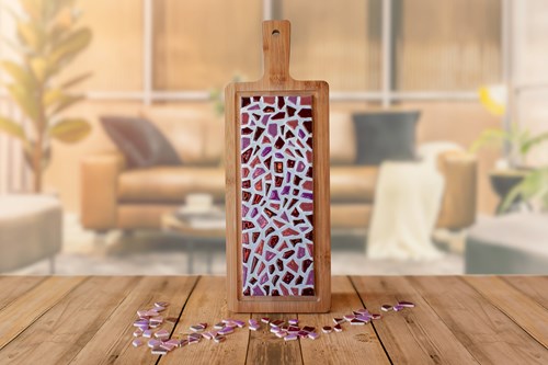 Little Creations Planche à servir mosaïque DIY rose - Kit créatif adulte-2