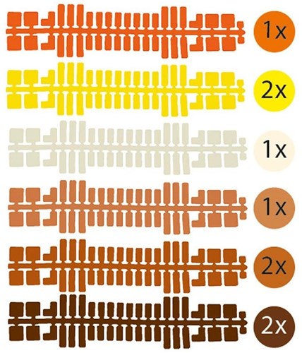 Ministeck Kleurenstrips, 9st.-2