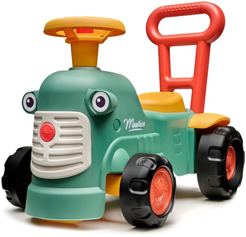 Loopfiguur Traktor Maurice grün - Lauftraktor aus recyceltem Kunststoff