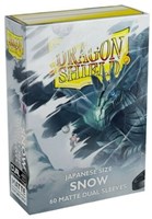 Asmodee Kartenhüllen Dragon Shield Japanese Matte dual Snow 60 Stück