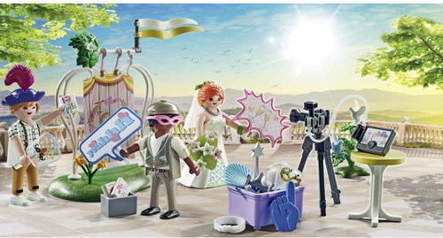 Playmobil City Life Brautpaar Fotobox - Hochzeit Spielset für Kinder-3