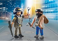 Playmobil Polizei Spielfigur DuoPacks taktische Einheit & Bandit-2