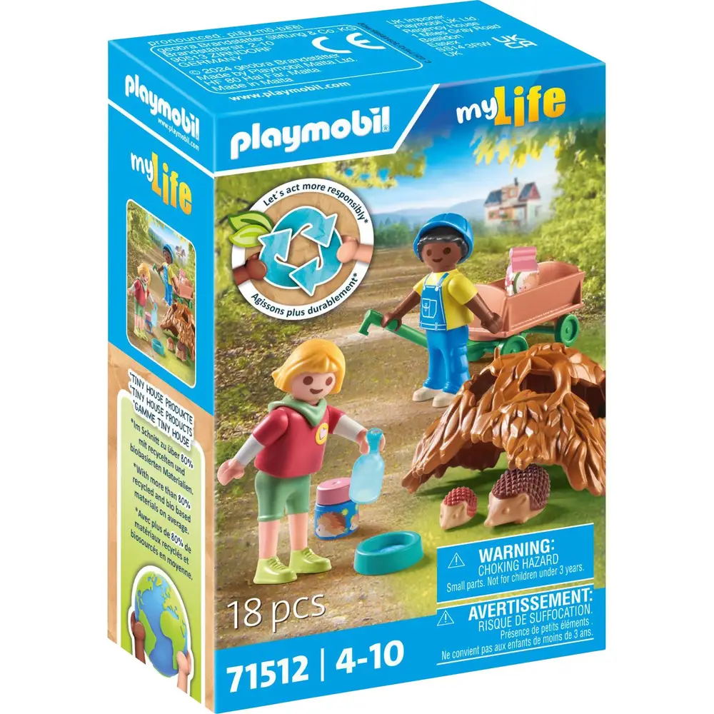 Playmobil Tier Spielzeug Igel Familie pflegen My Life 71512