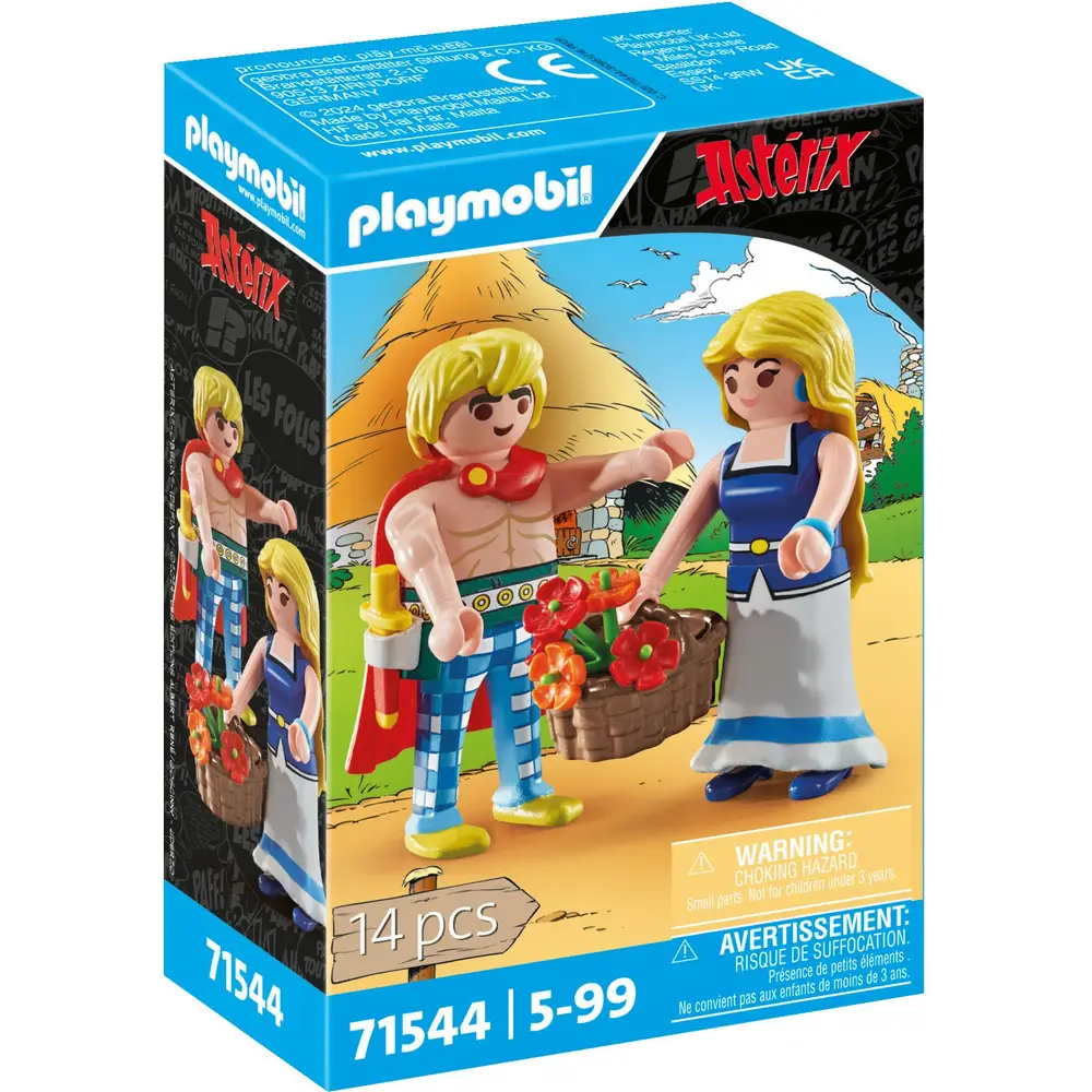 Playmobil Asterix Spielfiguren Tragicomix und Falbala - 71544 - Spielzeug