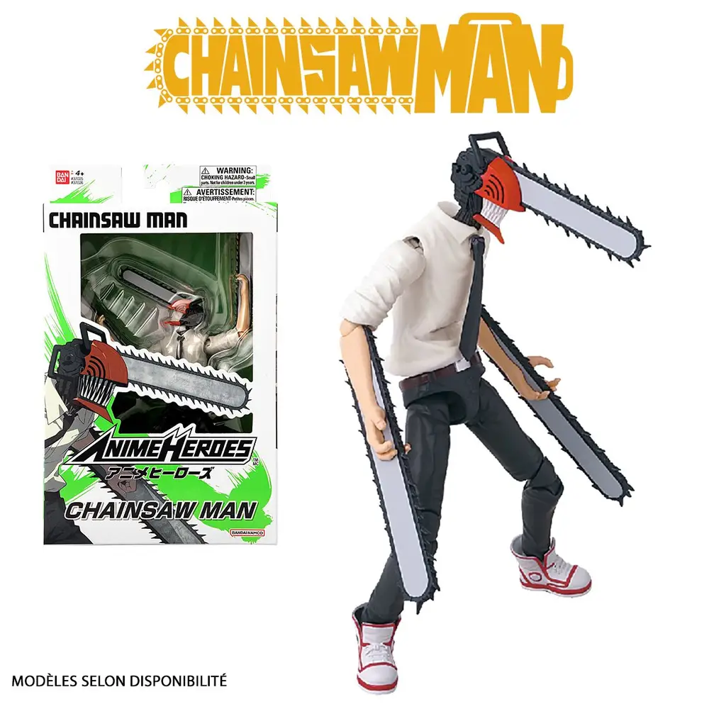 Bandai figurine d'action Chainsaw Man Anime Heroes 17 cm jouet