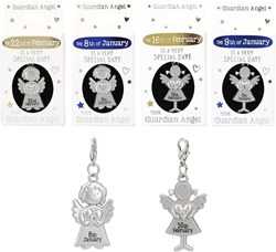 Depesche pendentif ange gardien 10 avril argent acier pour enfants