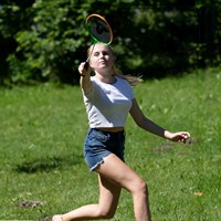 Schildkröt set de badminton 4-Attacker Plus ensemble complet jardin-3