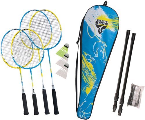 Schildkröt set de badminton famille avec filet réglable et raquettes
