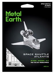 Fascinations - Metal Earth Raumfahrt, lasergeschnittener 3D-Konstruktionsbausatz, ab 14 Jahren… (Space Shuttle Atlantis)