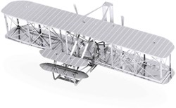 Metal Earth MMS042 Wright Brothers Airplane, Metal Model lasergeschnittener 3D-Konstruktionsbausatz, 1 Metallplatine, ab 14 Jahren