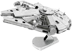 Fascinations MMS251 - Metal Earth 502658 - Star Wars Millenium Falcon™, lasergeschnittener 3D-Konstruktionsbausatz, 2 Metallplatinen, ab 14 Jahren