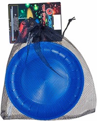Acrobat - Set Top Spinnteller blau + Handstab mit Doppelspitze