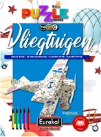 Eureka Livre de Puzzle 3D Avions livre de coloriage et jouet puzzle 3D