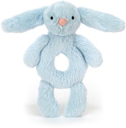 Jellycat Rassel Bashful Blue Hase 