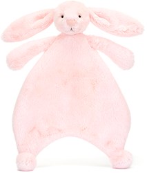 Jellycat doudou lapin rose bébé couverture câline