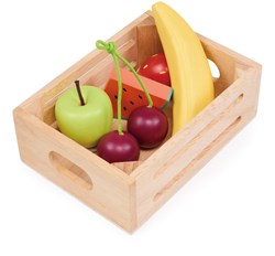 Mentari Holzspielzeug Obstkorb - Spielset für Kinder