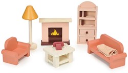 Mentari Holz Puppenhaus Wohnzimmer Spielzeug Set - nachhaltiges Holz
