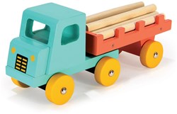 Mentari Holzspielzeugwagen grünblau - pädagogisches Holzspielzeug