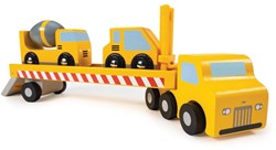 Mentari Holztransporter Baufahrzeuge - pädagogisches Spielzeug