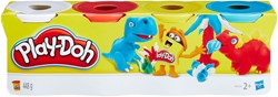 Play-Doh coffret pâte à modeler 4-pack jouet créatif coloré pour enfants