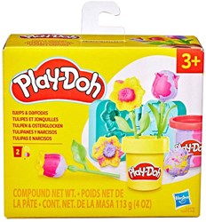 Play-Doh Lil Flowers Tulp - 2 Kleipotjes