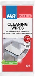 HG Glasreiniger wipes pak a 20 stuks