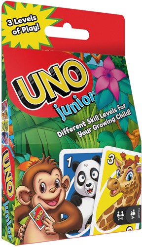 Mattel Games GKF04 - UNO Junior Kartenspiel mit 45 Karten, Geschenk für Kinder ab 3 Jahren
