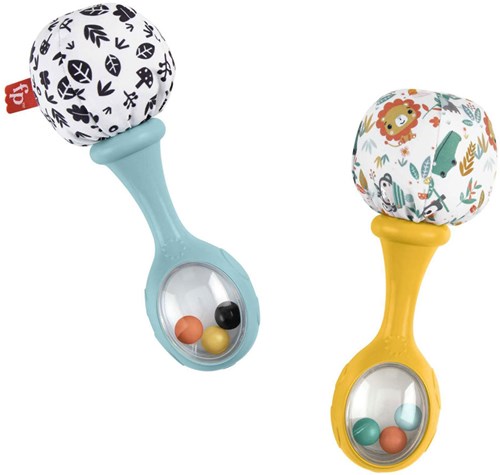 Fisher Price Schud en Rammel Sambaballen-3
