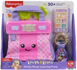 Fisher-Price Lernspaß Handtasche interaktives Spielzeug rosa Baby