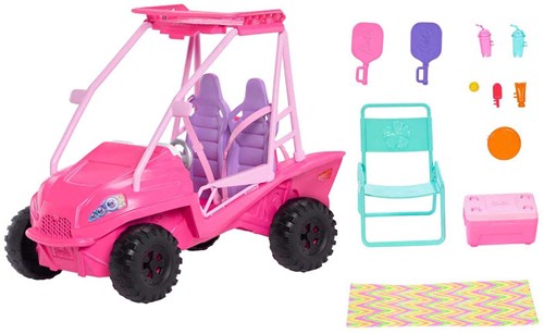Mattel Barbie voiture buggy de plage jouet avec accessoires pour poupées-3