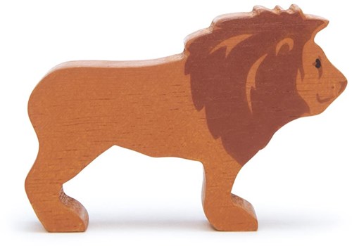 Tender Leaf animal safari en bois lion - figurine durable pour enfants-2