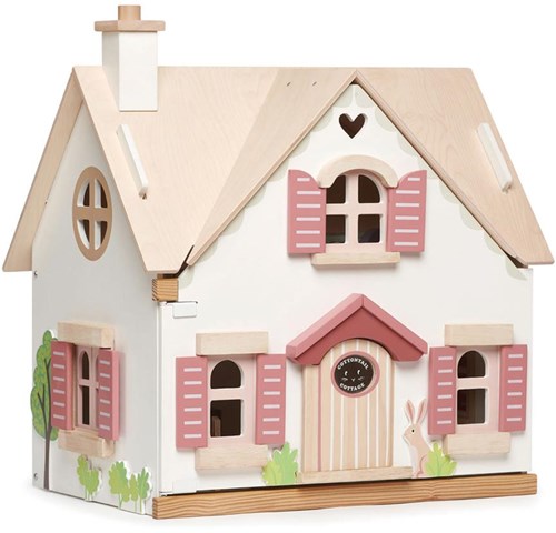 Tender Leaf Puppenhaus Holz Cottage Cottontail mit Möbeln