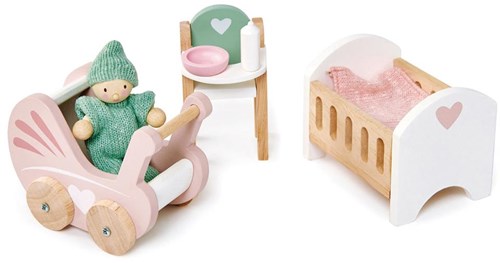 Tender Leaf Puppenhaus Babyzimmer Holzspielzeug nachhaltig-2