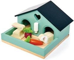 Tender Leaf ensemble animal en bois lapin - accessoires maison de poupée jouet