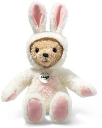 Steiff Plsch Hoodie-Teddy Hase, wei - 27 cm