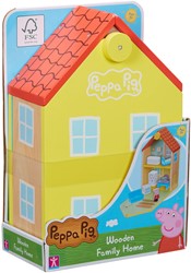 Maison de famille en bois Peppa Pig (avec figurines et accessoires)