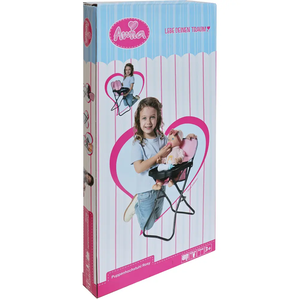 Amia Puppenstuhl Rosy multicolor - Spielzeug Puppenmöbel