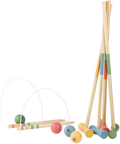BS Toys Holz Krocket Set - Outdoor Krocketspiel für Kinder ab 3 Jahren-2