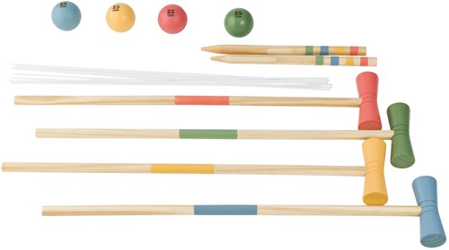 BS Toys Holz Krocket Set - Outdoor Krocketspiel für Kinder ab 3 Jahren-3