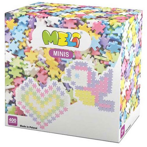 Meli Minis Pastel Bouwblokken, 400dlg.