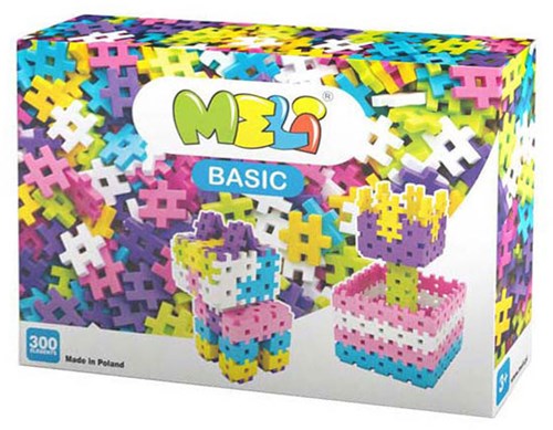 Meli Basic Roze Bouwblokken, 300dlg.