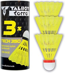 Schildkröt Badminton Federbälle Nylon Set 3 Stück schnell rot