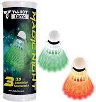 Schildkröt volant de badminton Magic Night LED set pour jouer la nuit