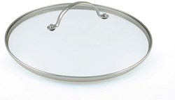 GreenPan Glasdeckel universal 24 cm - transparent - gehärtetes Glas - Edelstahl